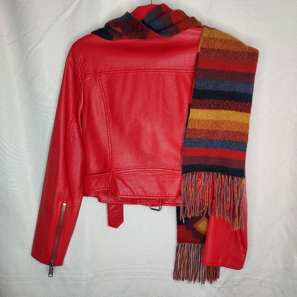 TRACY RED LEATHER JACKETS - Picture 9 of 11